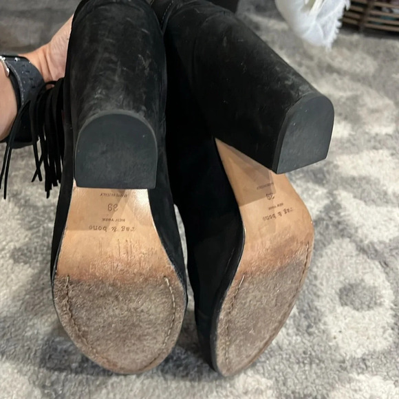 Rag & Bone Black Suede Ankle Boots 8.5​ - Picture 5 of 6